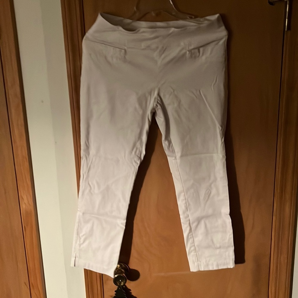 Joe b white capri stretch pants for women size xl